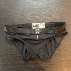 STUD Collection Belted Swim Brief
